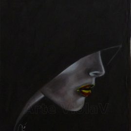 bocca dipinto di Violetta Viola Arte ViolaV